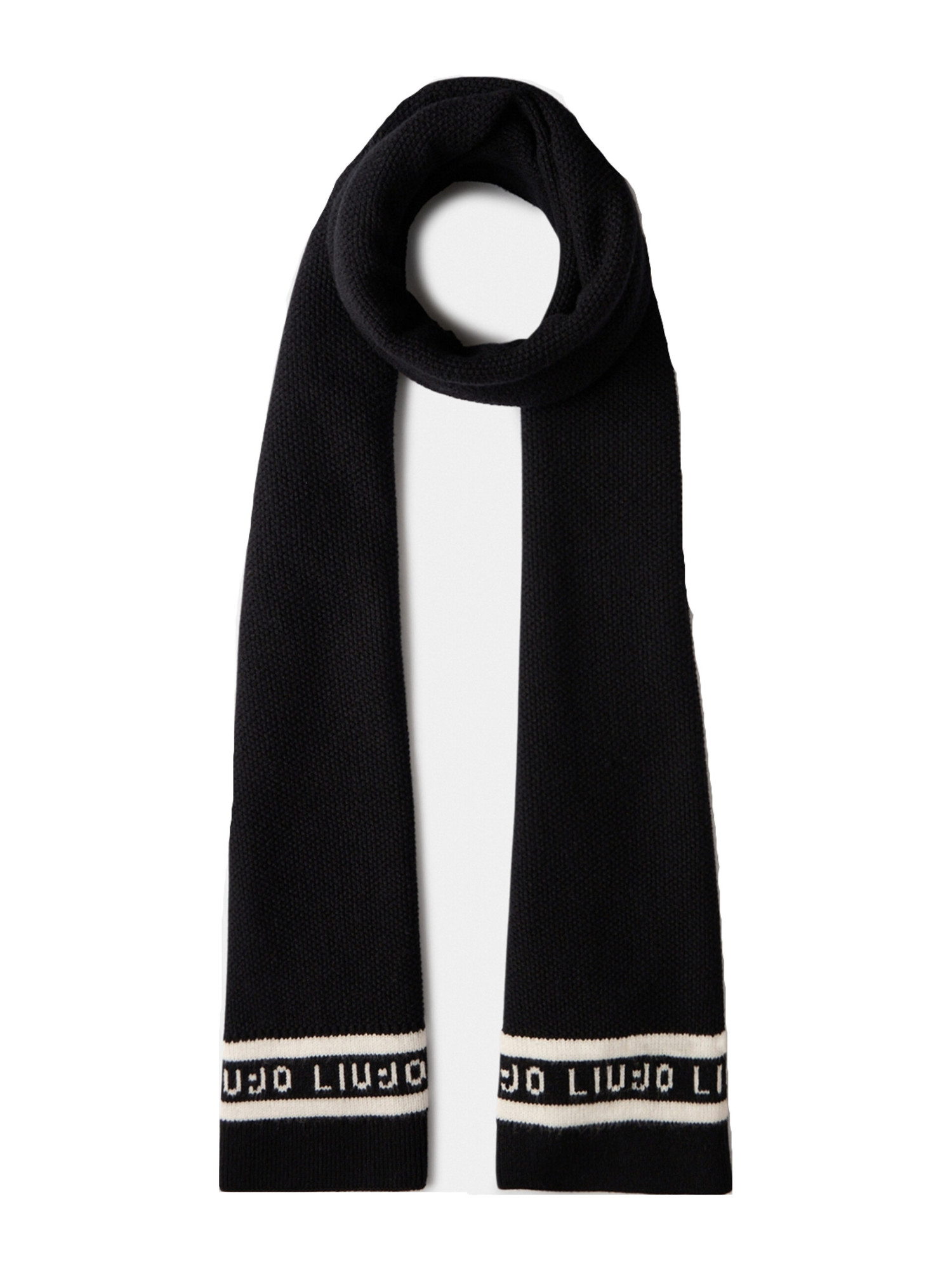 sciarpa-in-maglia-liu-jo-da-donna-nera