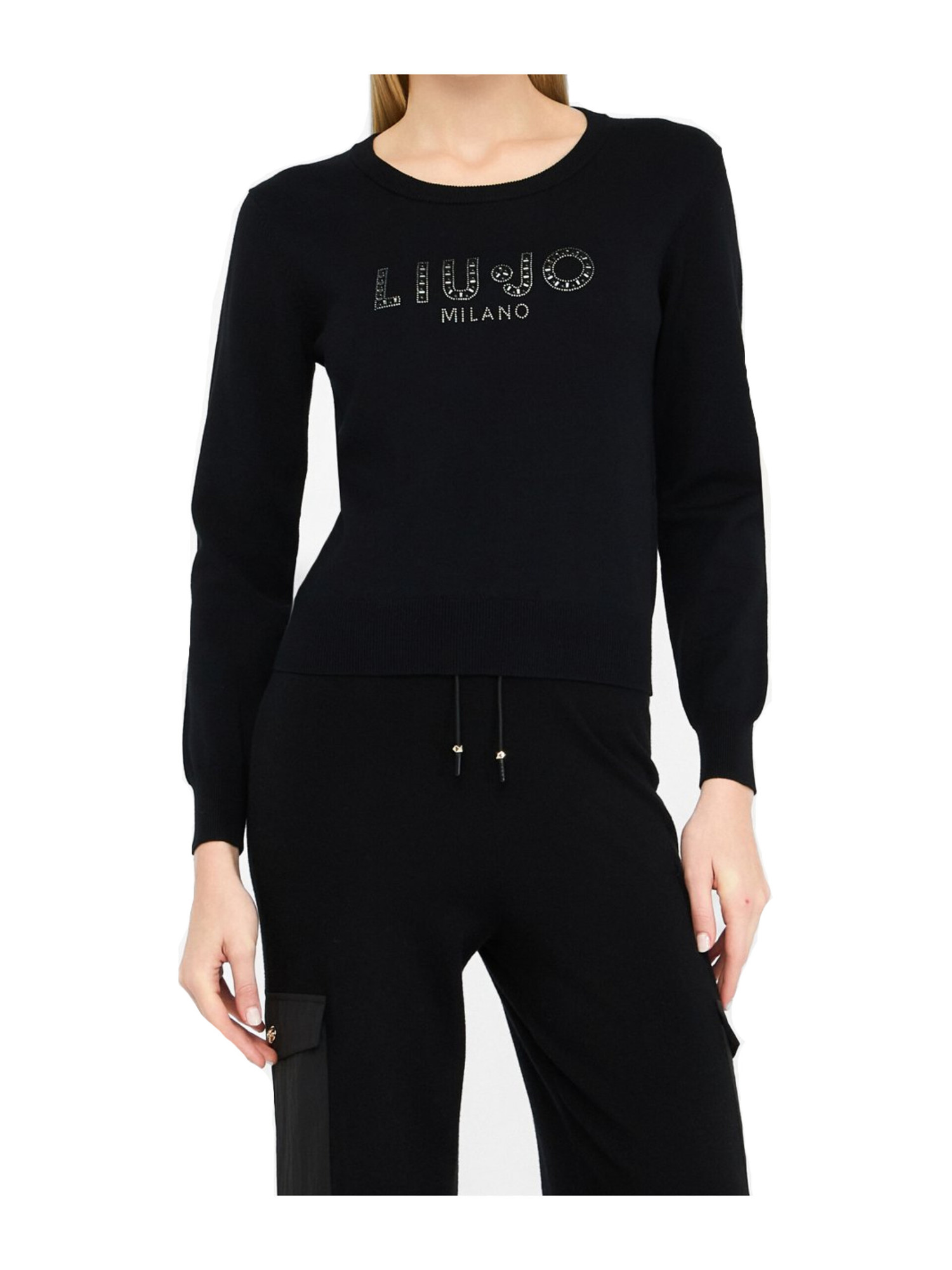 maglia-a-maniche-lunghe-liu-jo-da-donna-nera