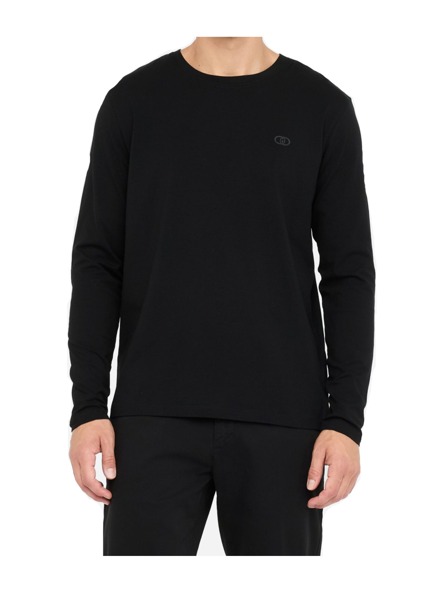 t-shirt-a-maniche-lunghe-liu-jo-da-uomo-nera