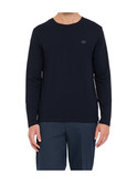 t-shirt a maniche lunghe liu jo da uomo blu
