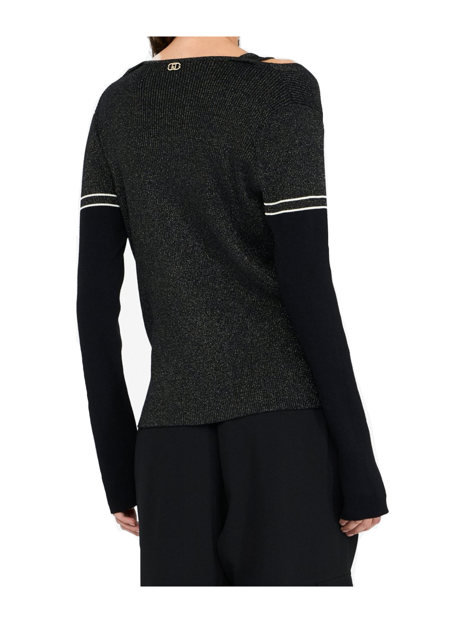 cardigan-in-maglia-liu-jo-da-donna-nero