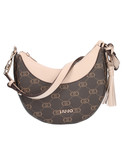 borsa a tracolla liu jo da donna taupe e testa di moro