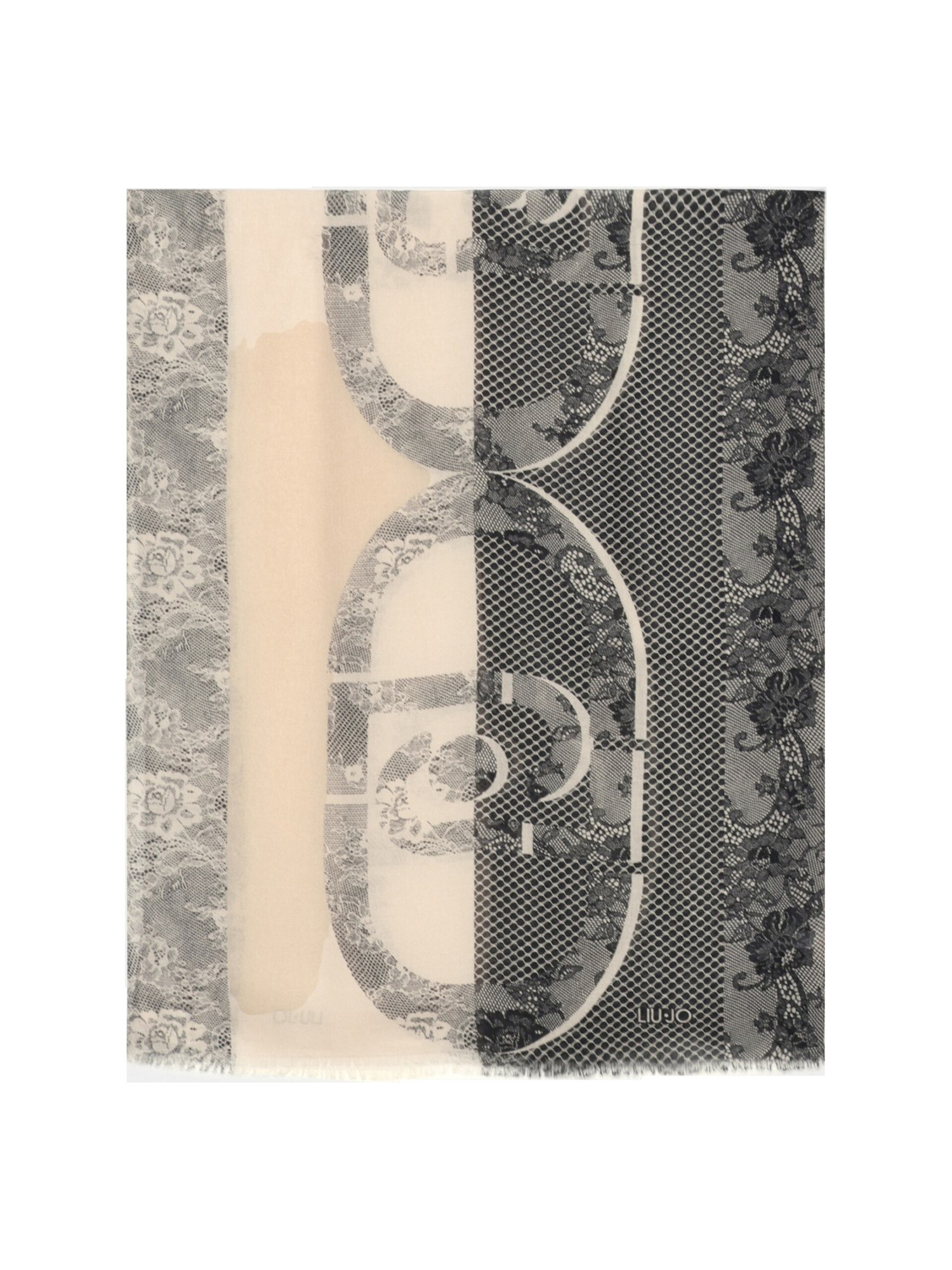 foulard-liu-jo-da-donna-beige-e-nero