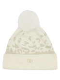 cappello con pompon liu jo da donna avorio