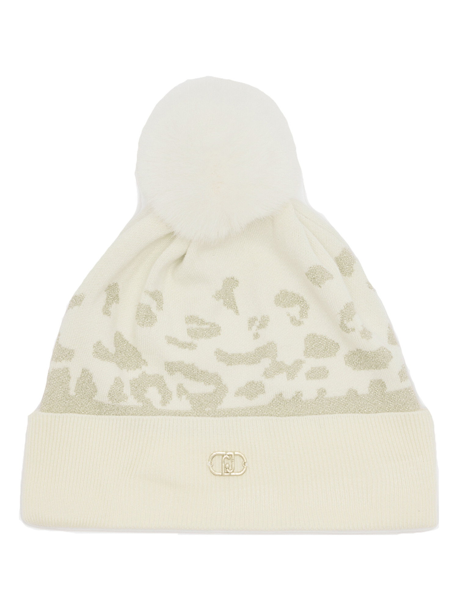 cappello-con-pompon-liu-jo-da-donna-avorio