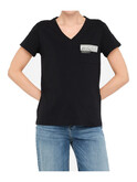 t-shirt a maniche corte liu jo da donna nera
