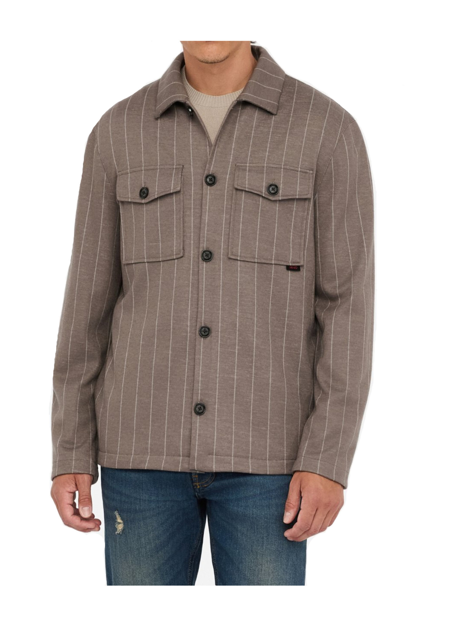 camicia-a-maniche-lunghe-liu-jo-da-uomo-taupe