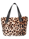 borsa shopping liu jo da donna a fantasia animalier