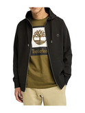 felpa aperta timberland da uomo nera