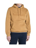 felpa con cappuccio timberland da uomo cuoio
