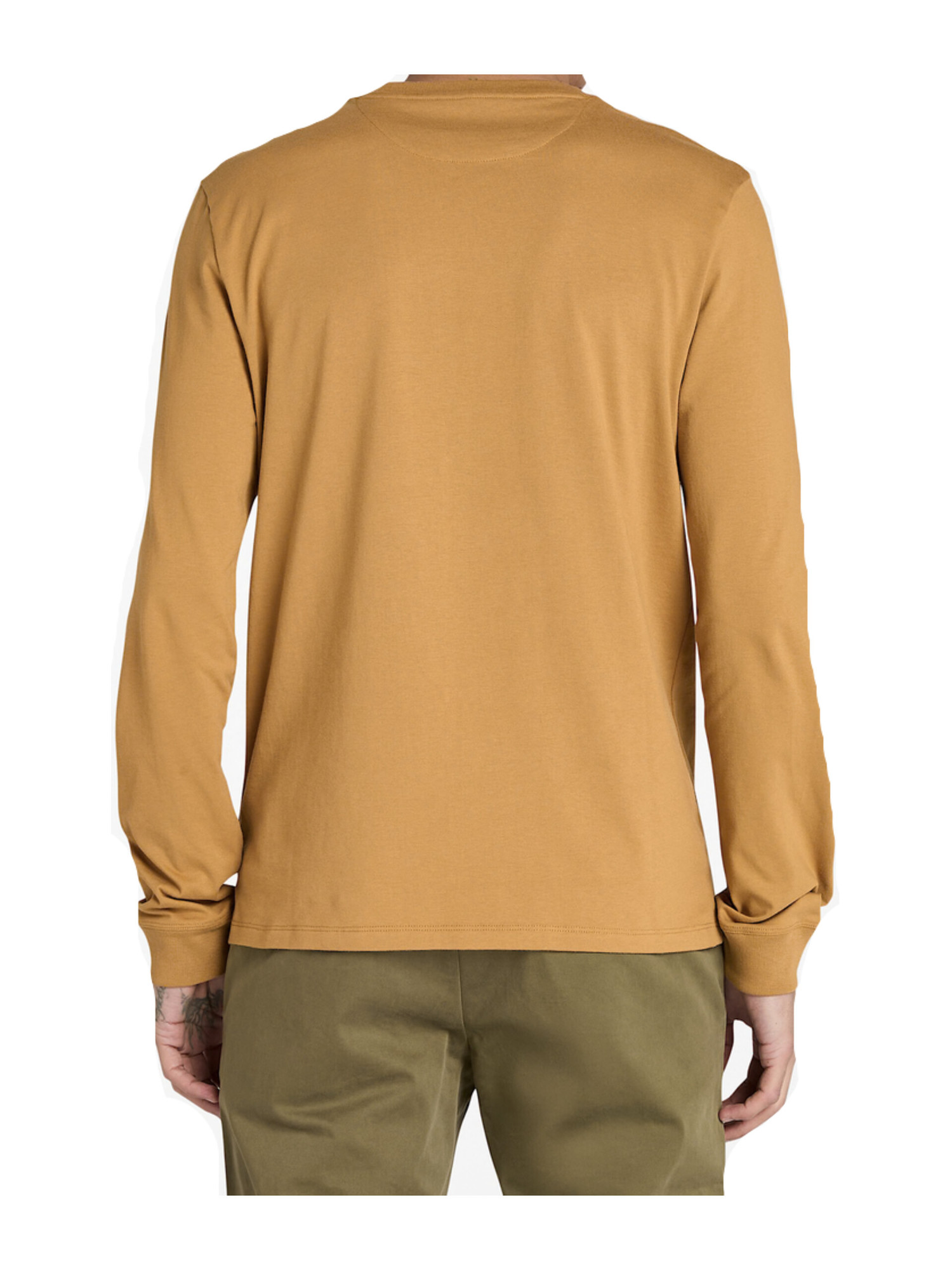 t-shirt-a-maniche-lunghe-timberland-da-uomo-cuoio