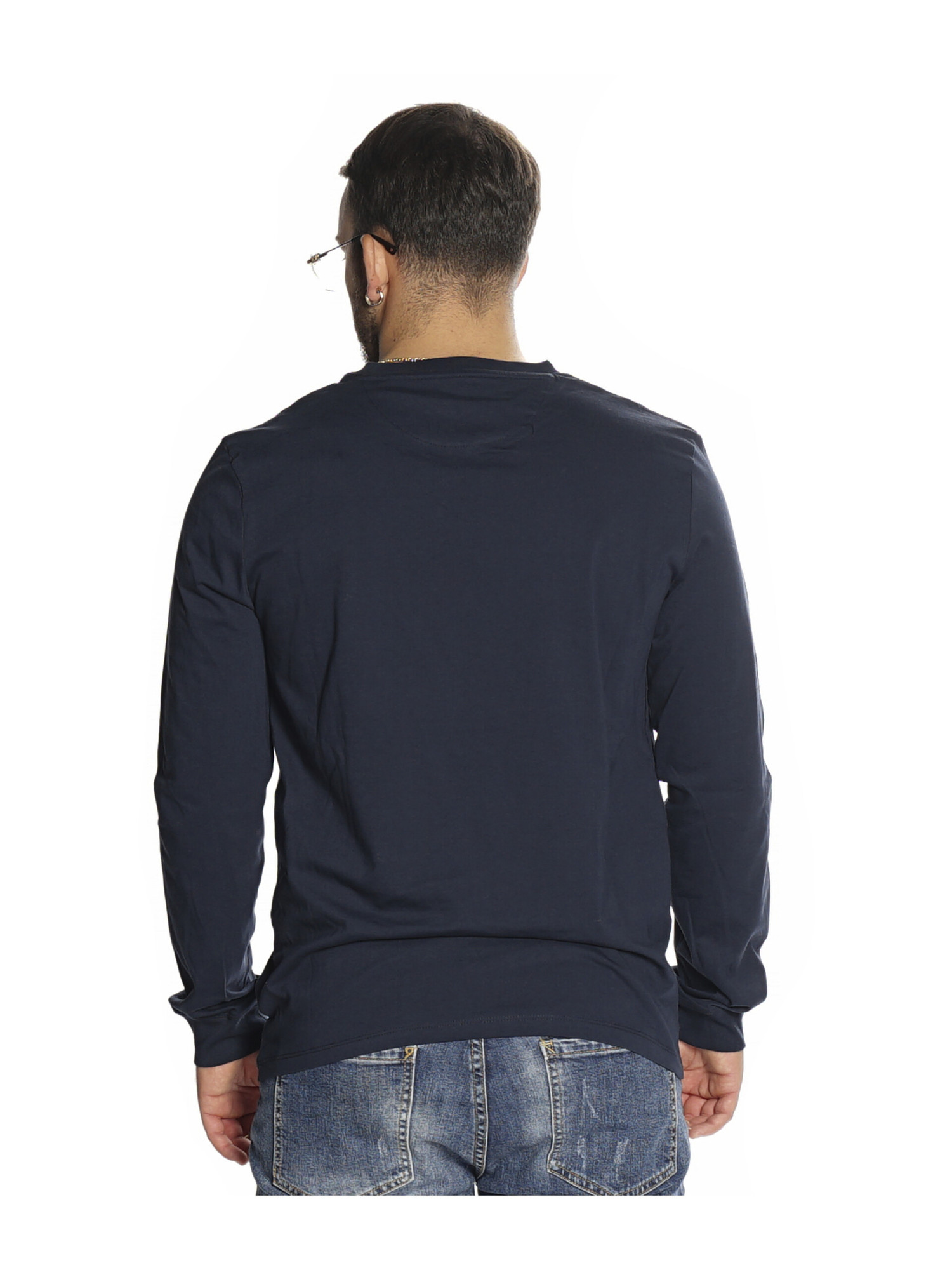 t-shirt-a-maniche-lunghe-timberland-da-uomo-blu-b7c9e7