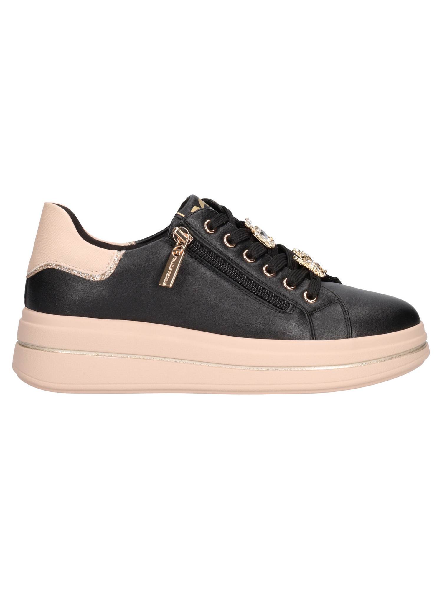 sneaker-platform-valleverde-da-donna-nera
