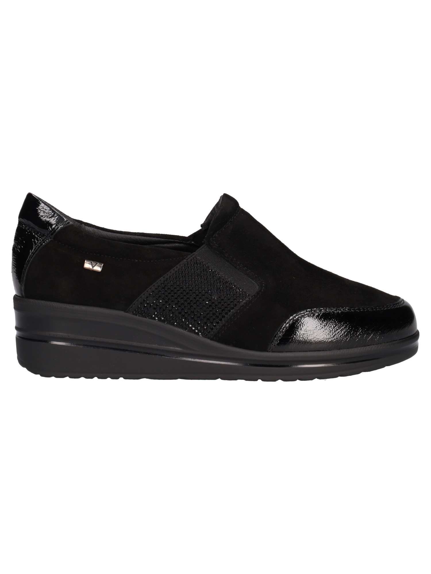 scarpa-casual-slip-on-valleverde-da-donna-nera