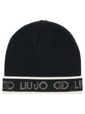 cappello beanie liu jo da donna nero