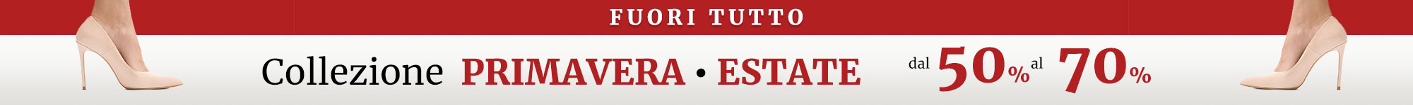  FUORI TUTTO fino al -70%! Solo fino al 5 ottobre
