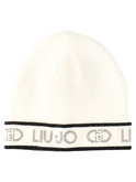 cappello beanie liu jo da donna bianco