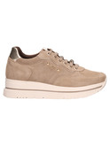 sneaker platform nero giardini da donna taupe