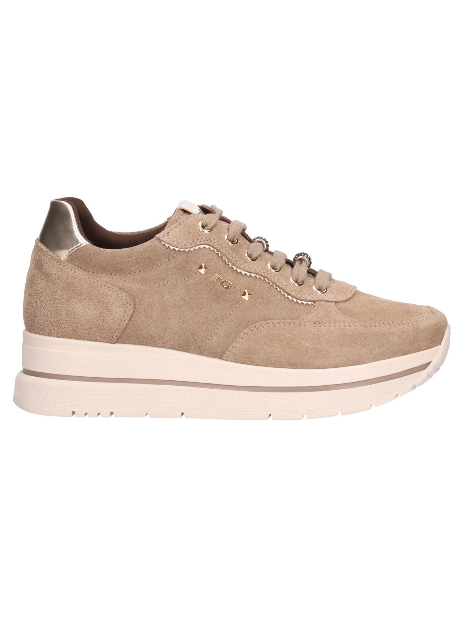 sneaker-platform-nero-giardini-da-donna-taupe