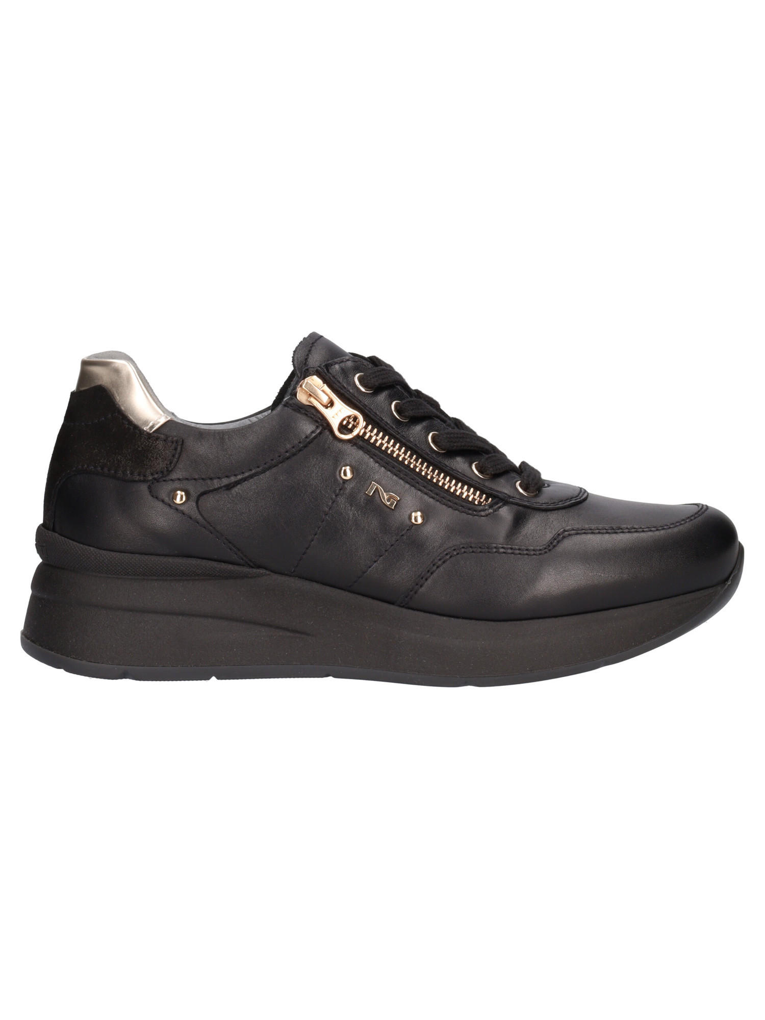 scarpa-casual-con-zeppa-nero-giardini-da-donna-nera-245a14