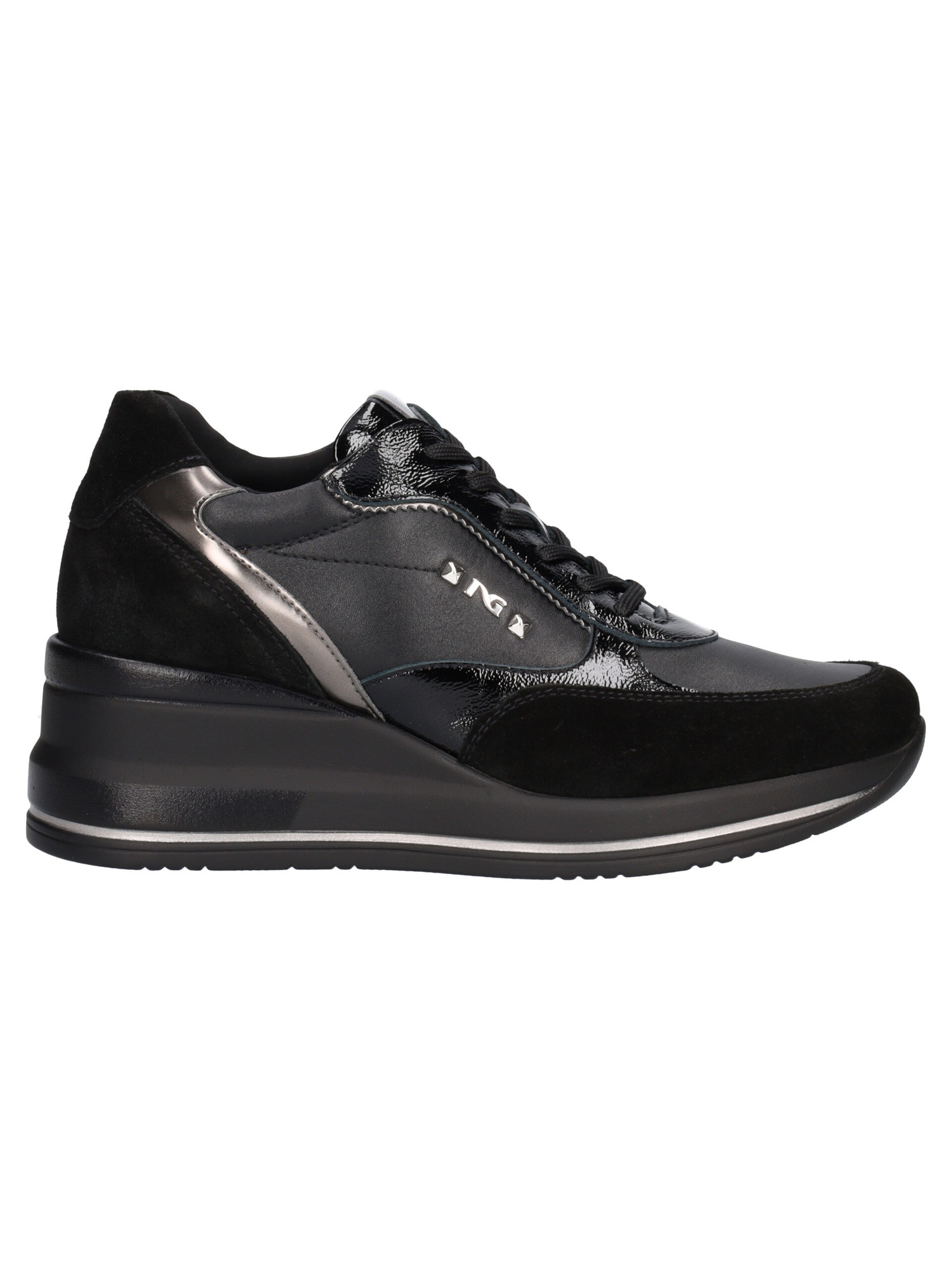 scarpa-casual-con-zeppa-nero-giardini-da-donna-nera-2e4355
