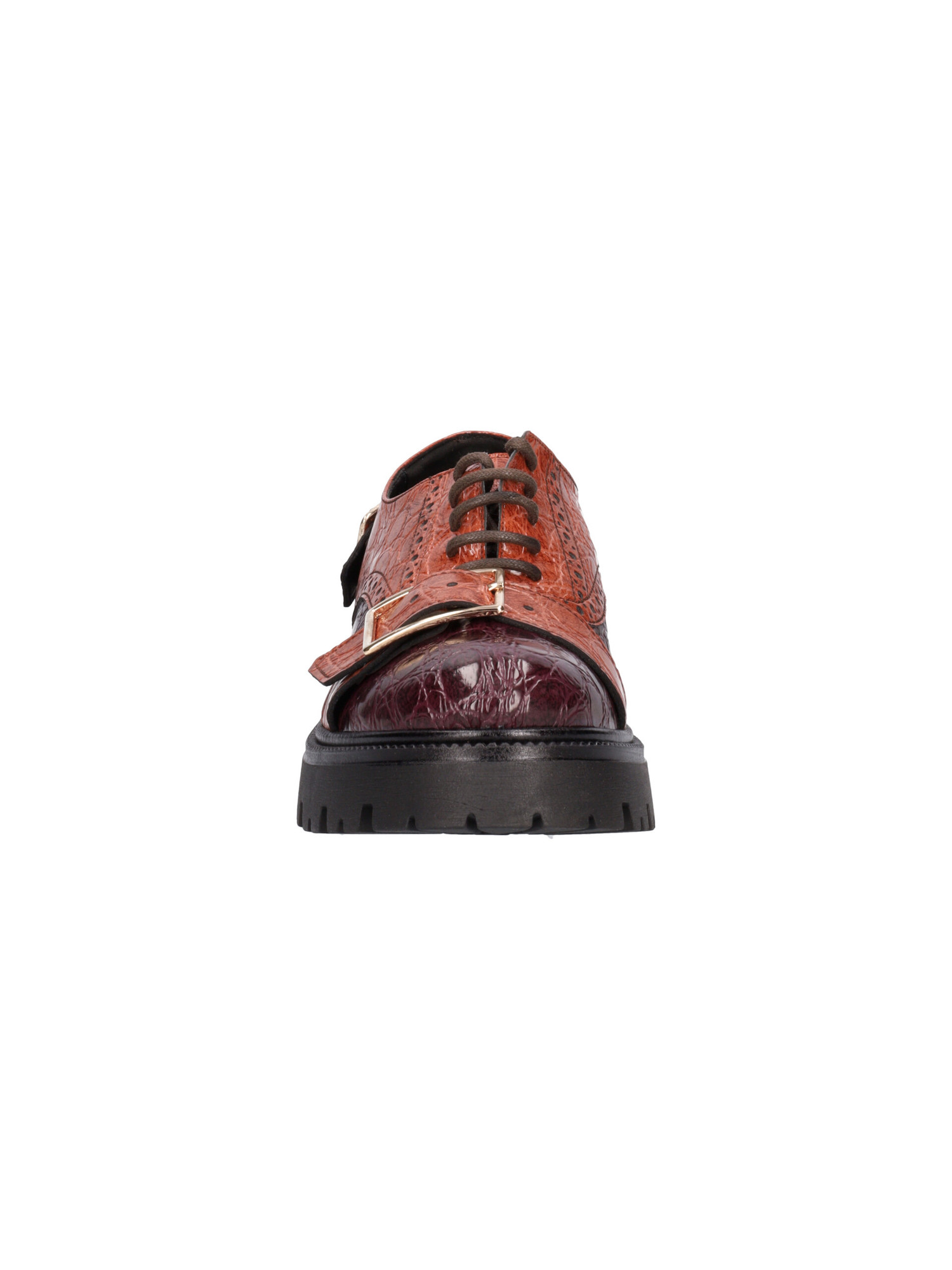 scarpa-stringata-liviana-da-donna-bordeaux-e-cuoio
