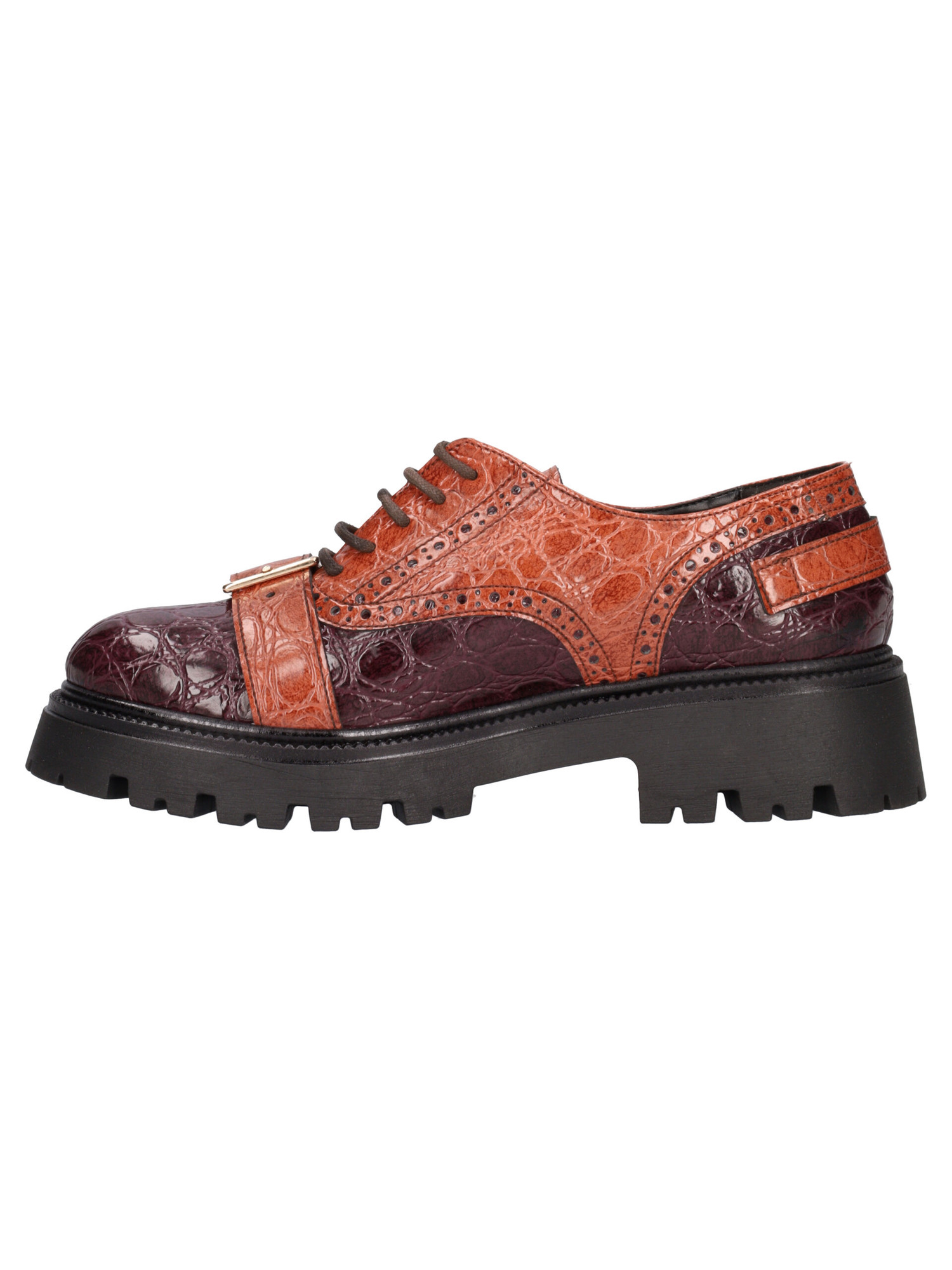 scarpa-stringata-liviana-da-donna-bordeaux-e-cuoio