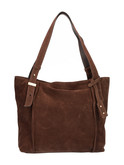 borsa shopping nero giardini da donna marrone