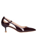 decollete con tacco basso liu jo deva 03 da donna bordeaux