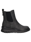stivaletto con zeppa refresh vegan da donna nero