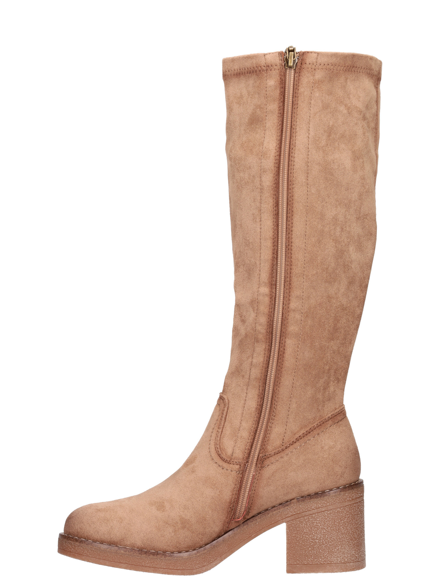 stivale-con-tacco-largo-refresh-vegan-da-donna-beige