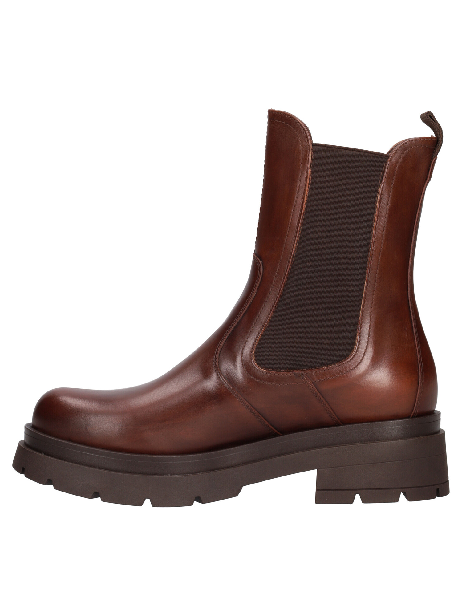 stivaletto-con-tacco-basso-nero-giardini-da-donna-marrone