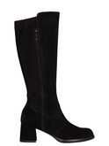 stivale con tacco largo nero giardini da donna nero