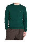 maglione girocollo timberland da uomo verde