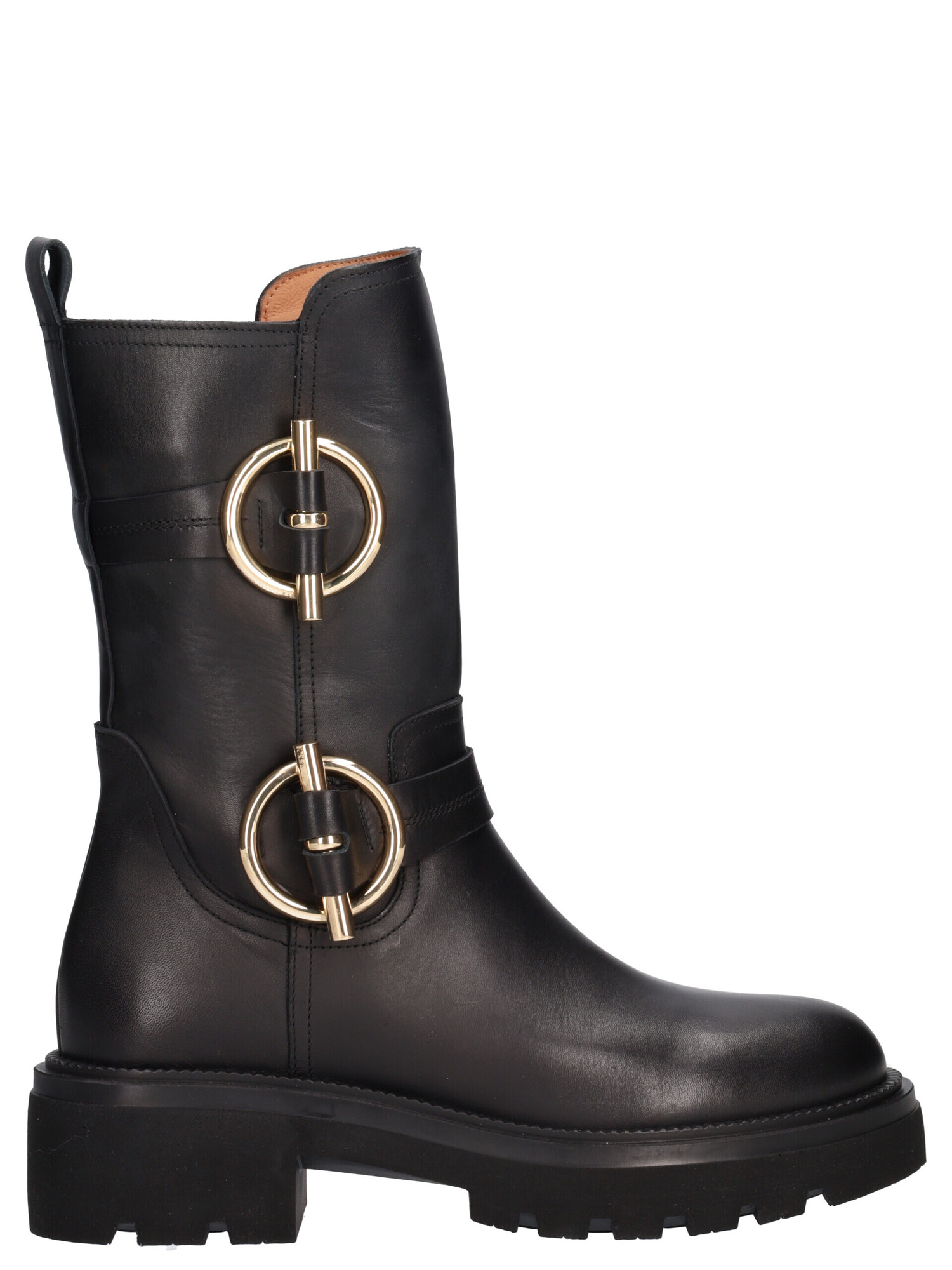 stivale-con-tacco-basso-albano-da-donna-nero