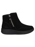 stivaletto con zeppa bassa skechers relaxed fit da donna nero