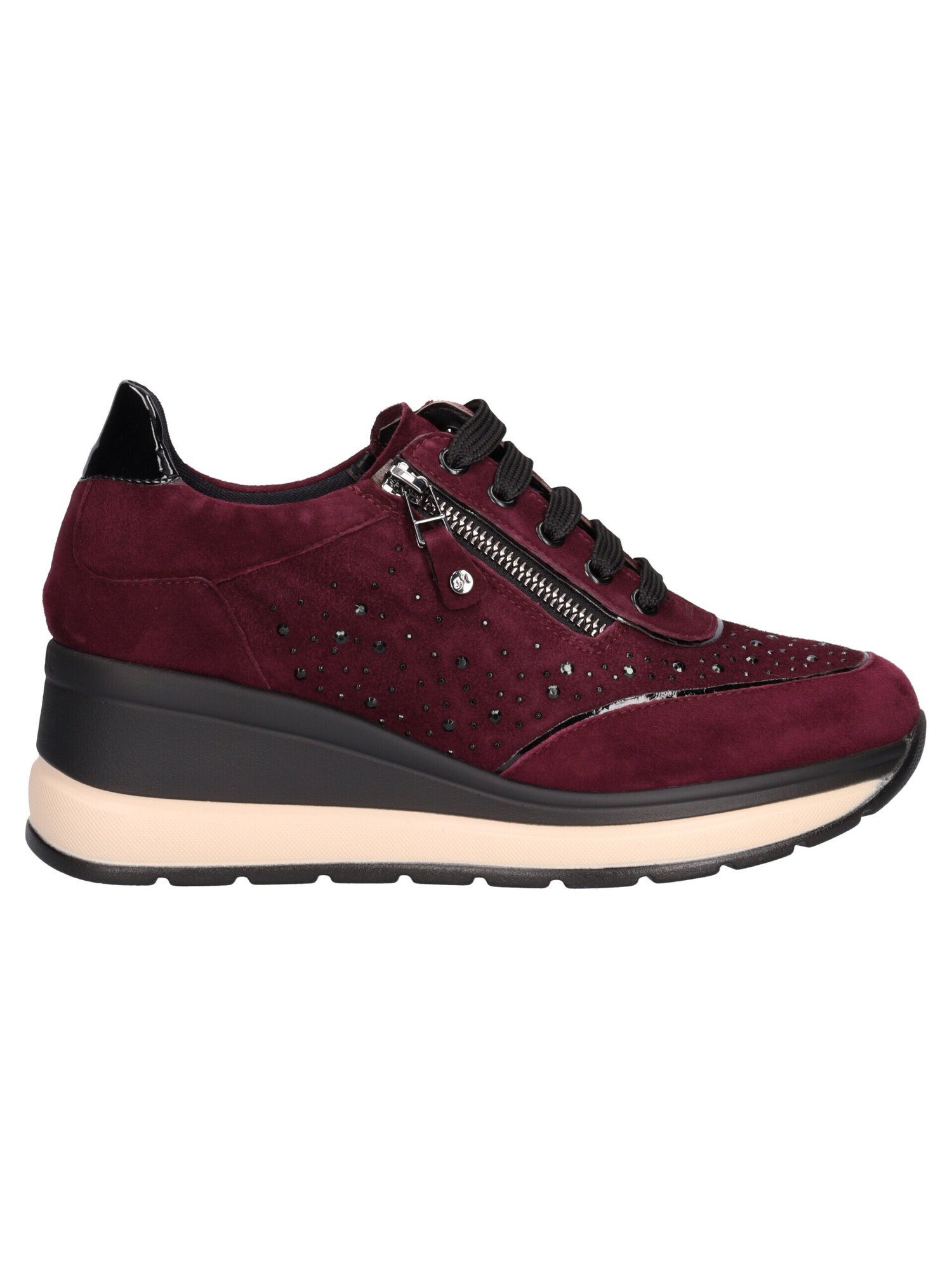scarpa-casual-con-zeppa-melluso-da-donna-bordeaux