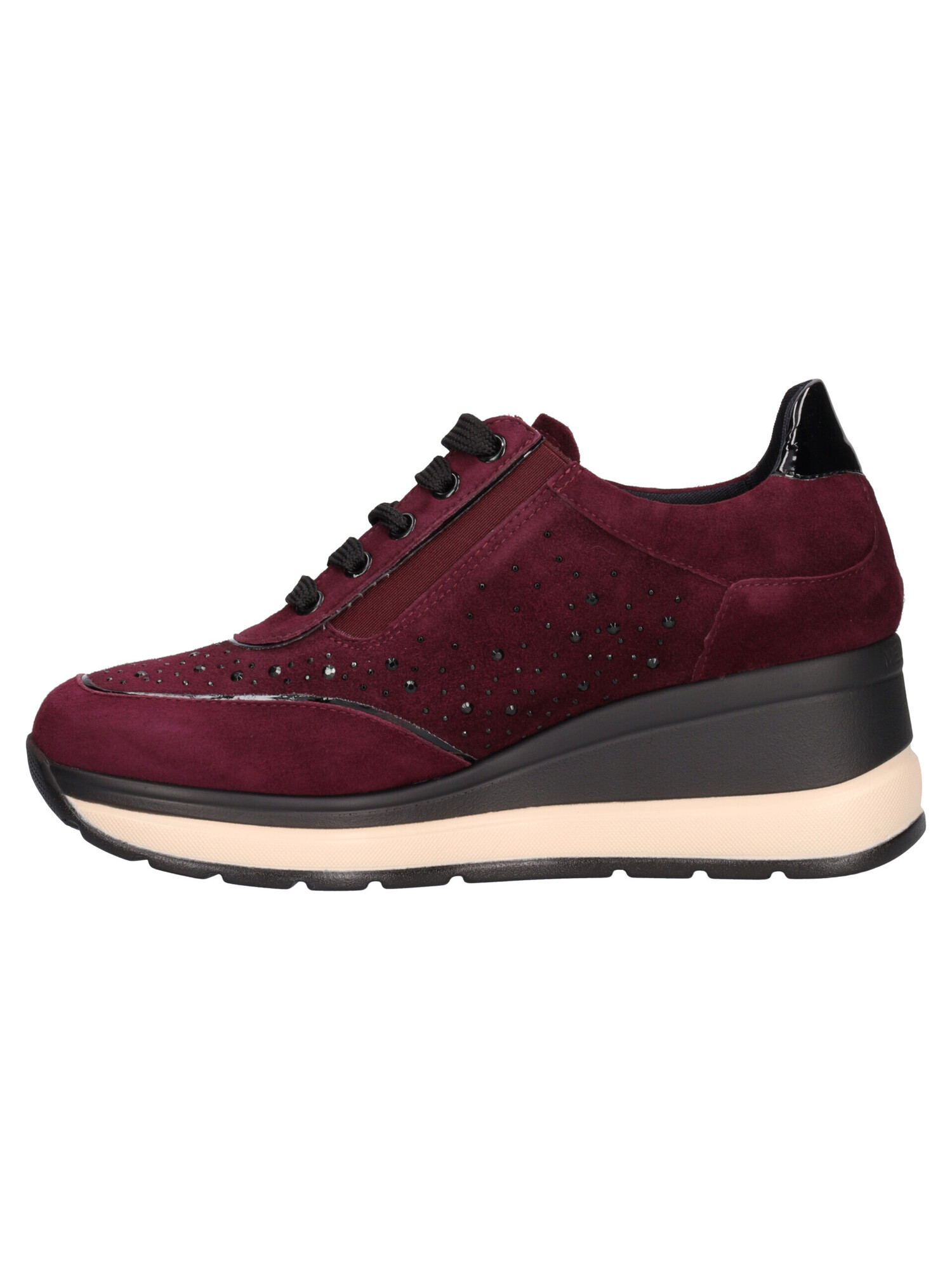 scarpa-casual-con-zeppa-melluso-da-donna-bordeaux