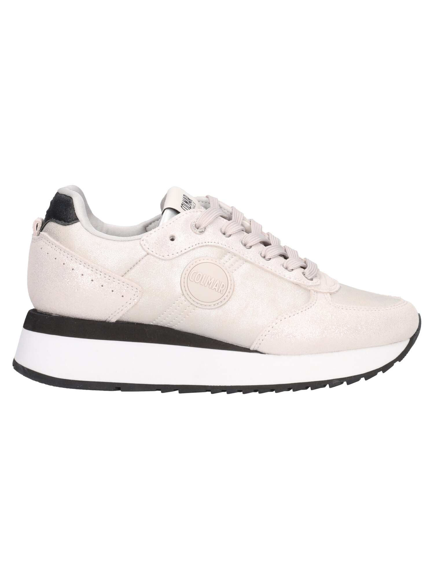 sneaker-con-zeppa-colmar-travis-punk-da-donna-argento