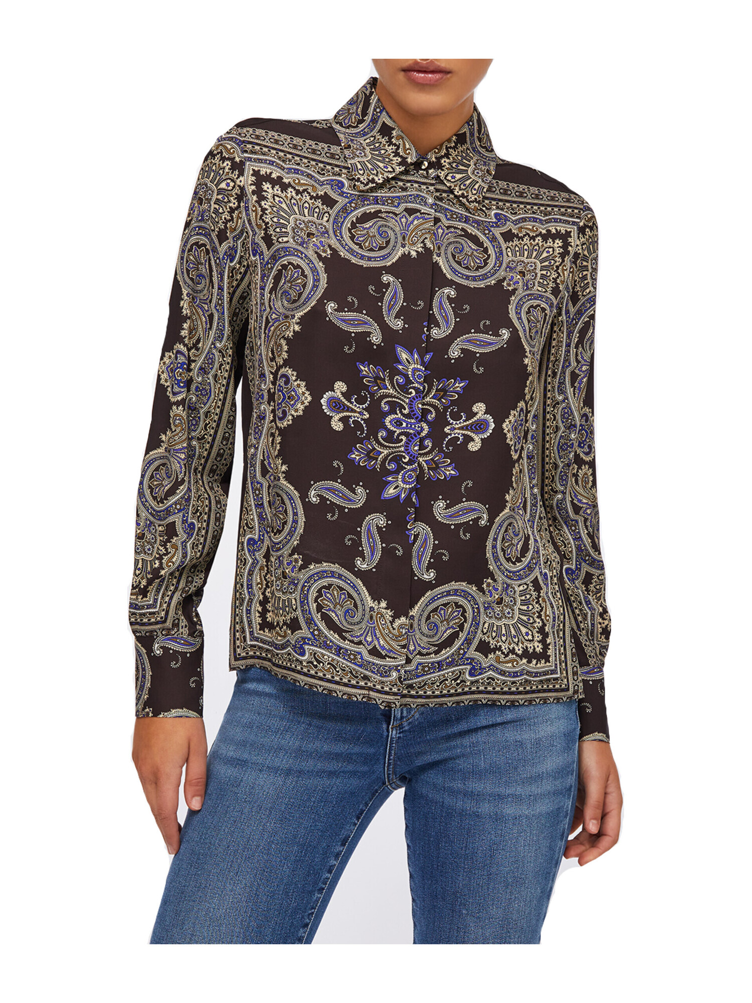 camicia-a-maniche-lunghe-liu-jo-da-donna-testa-di-moro-a-fantasia