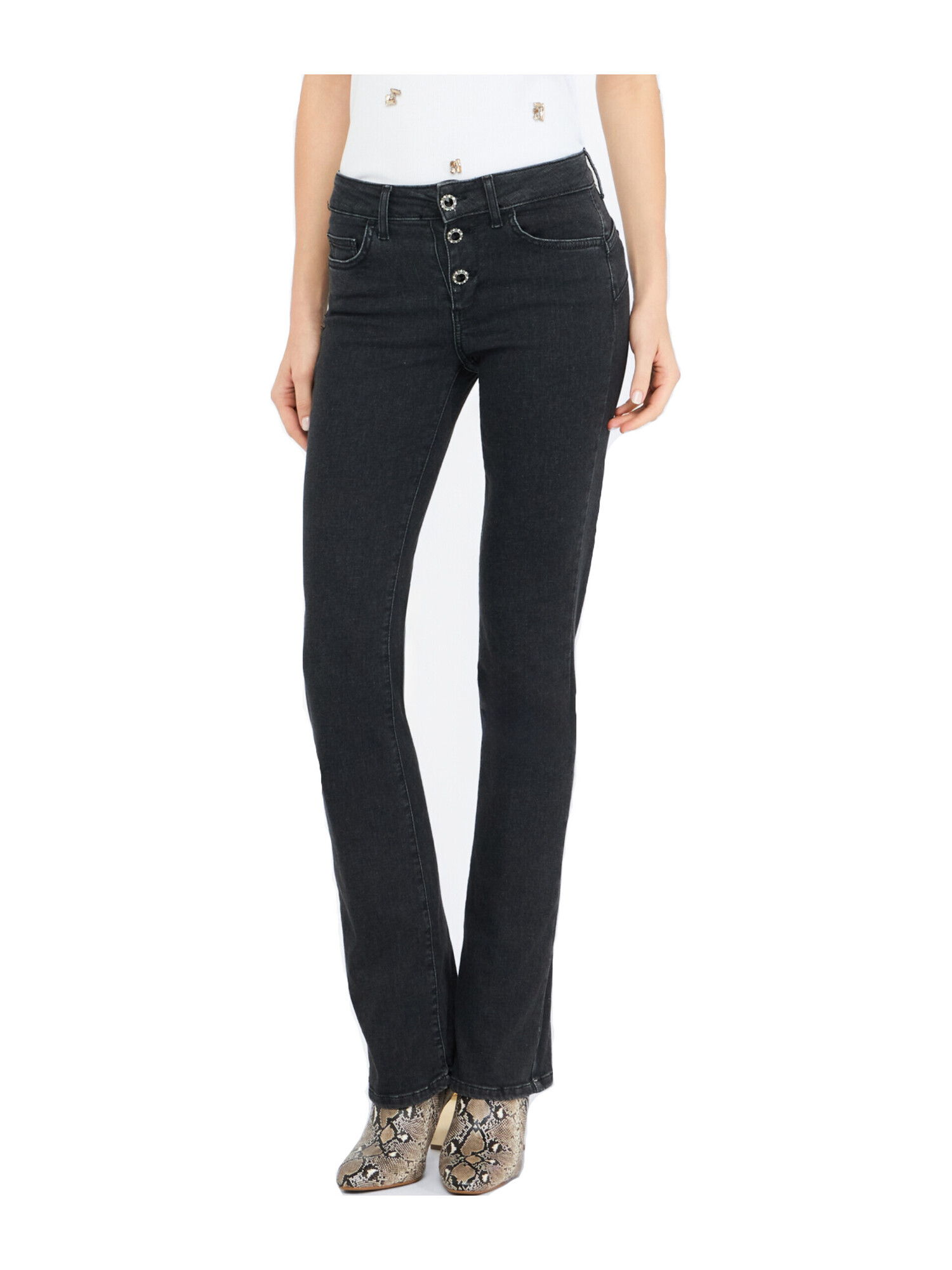 jeans-bootcut-bottom-up-liu-jo-da-donna-in-denim-nero