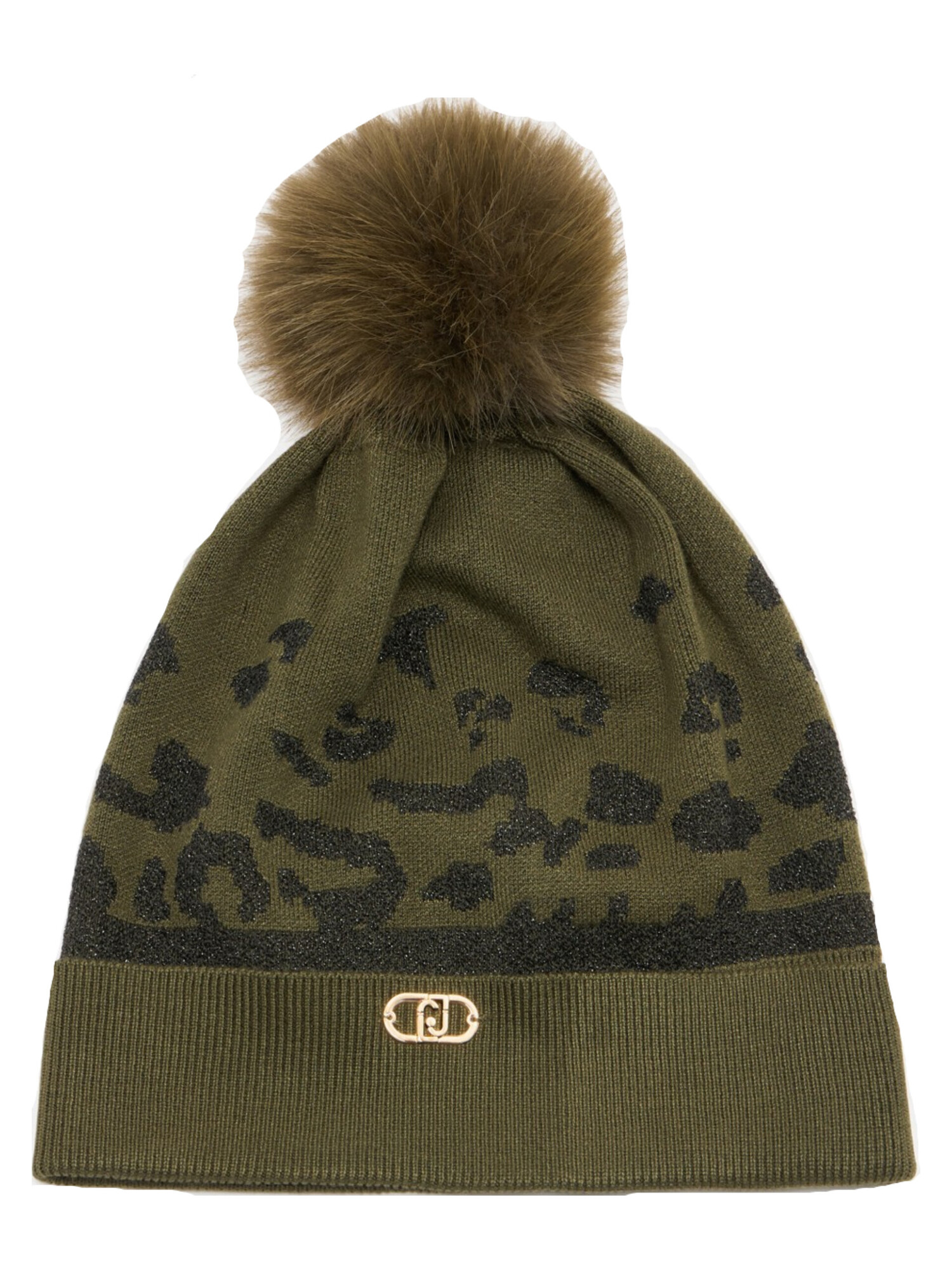 cappello-con-pompon-liu-jo-da-donna-verde