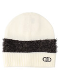 cappello beanie liu jo da donna bianco latte