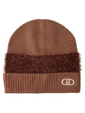 cappello beanie liu jo da donna marrone