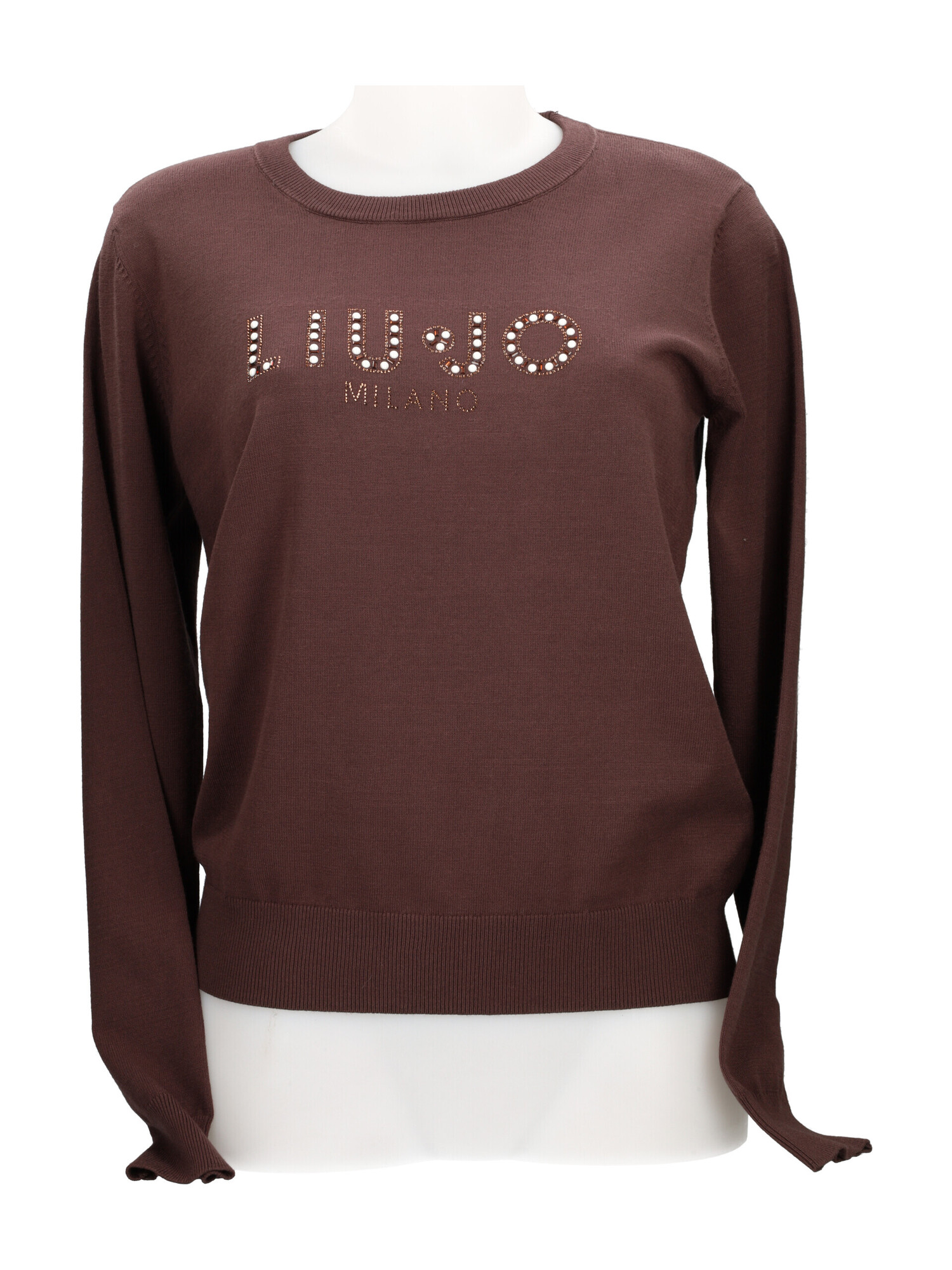 maglia-a-maniche-lunghe-liu-jo-da-donna-marrone