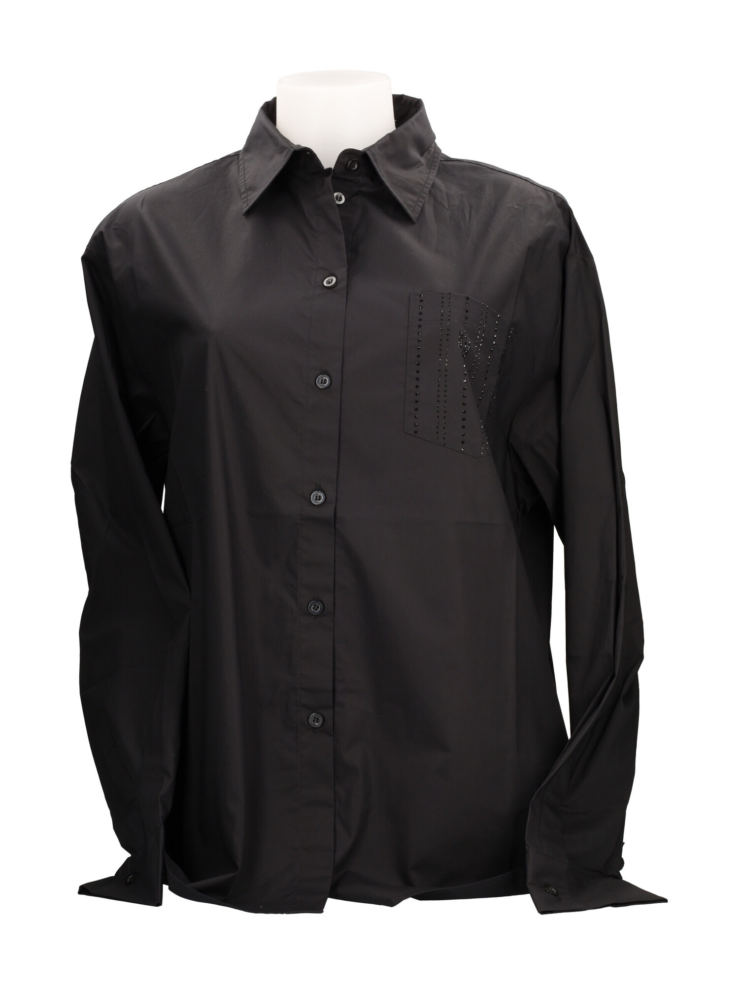 camicia-over-a-maniche-lunghe-liu-jo-da-donna-nera
