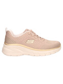 sneaker con zeppa skechers fashion fit da donna taupe