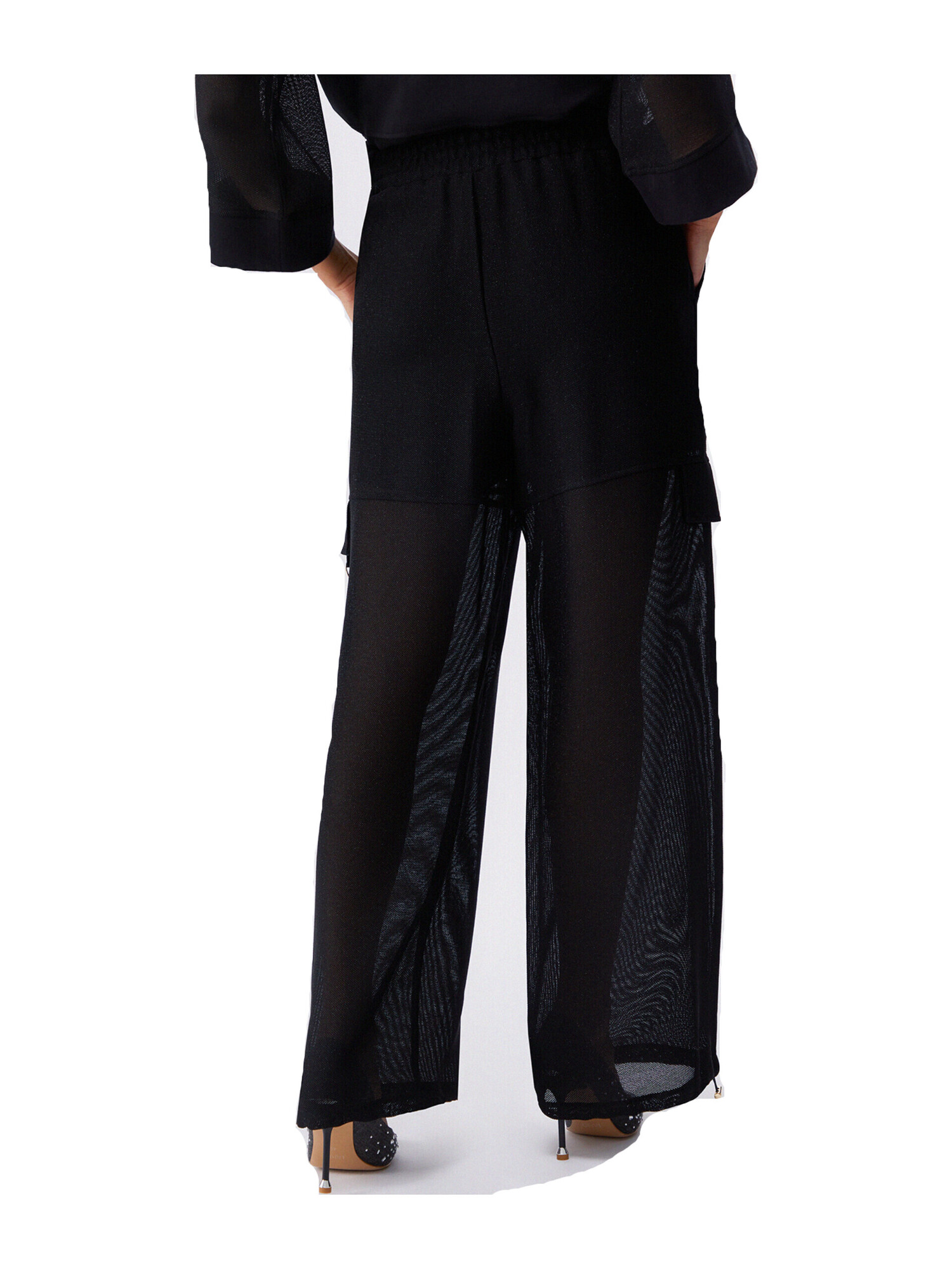 pantalone-cargo-liu-jo-da-donna-nero-f07612