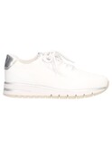 scarpa casual con zeppa bassa marco tozzi vegan da donna bianca