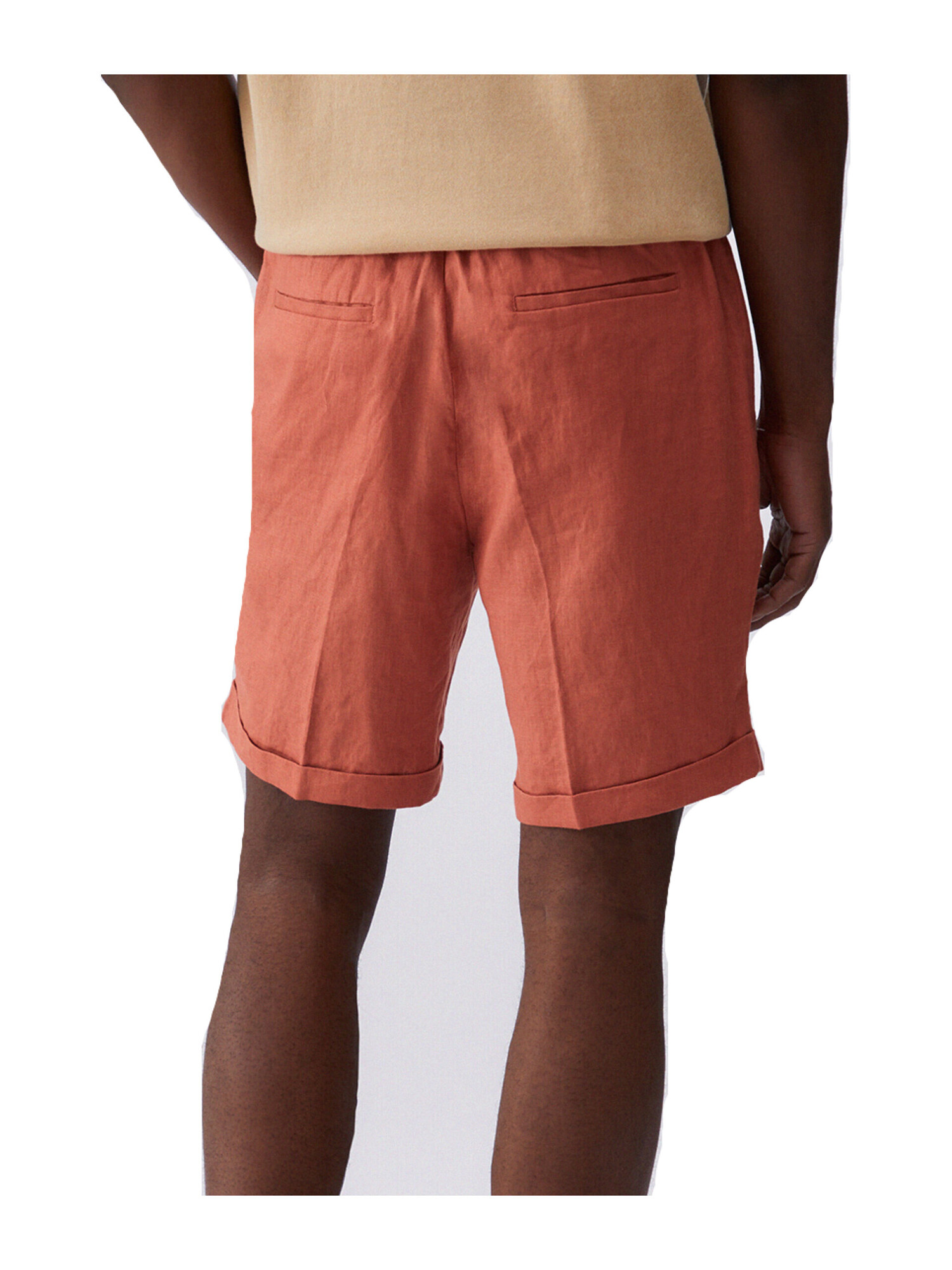 bermuda-in-puro-lino-liu-jo-da-uomo-color-cotto